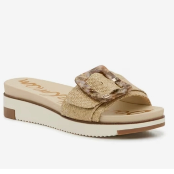 Sam Edelman Ariane Platform Sandals Eggshell Size 9.5 – Preowned - Picture 1 of 12